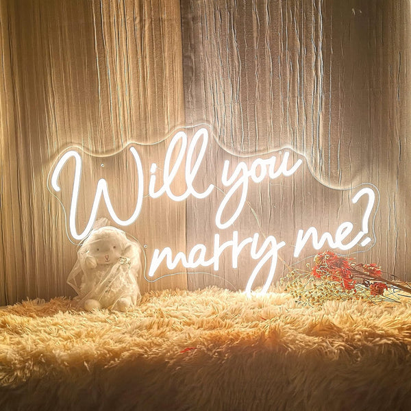 Will you marry me neom sign