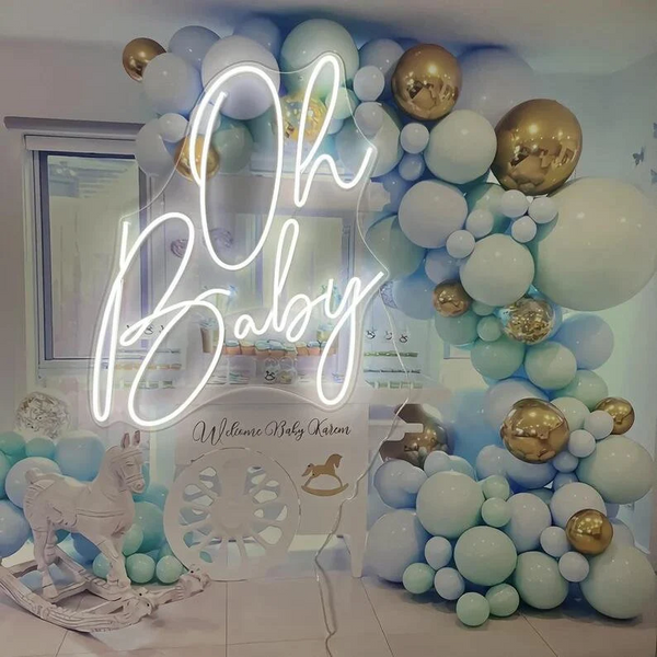 Oh Baby Neon Sign, Neon Sign, Led Light for Baby Room