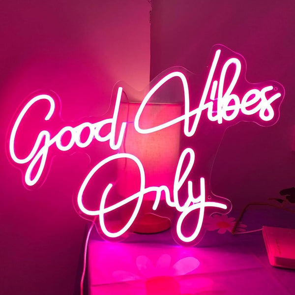 Good Vibes Only Neon Sign