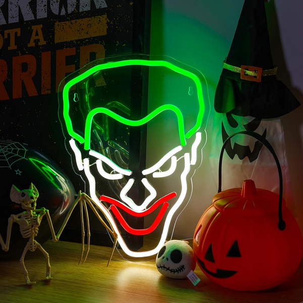 Joker Neon Sign USB Powered For Room Decor, LED Neon Light Sign Dimmable For Wall Decor, Anime Neon Sign for Kids Bedroom