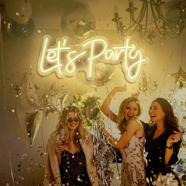 Let's Party Neon Sign