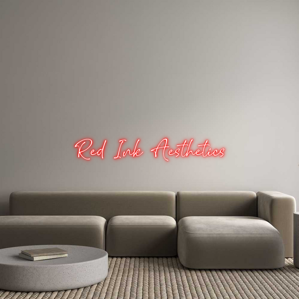 Custom Neon: Red Ink Aesth...