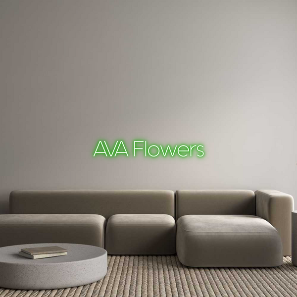 Custom Neon: AVA Flowers
